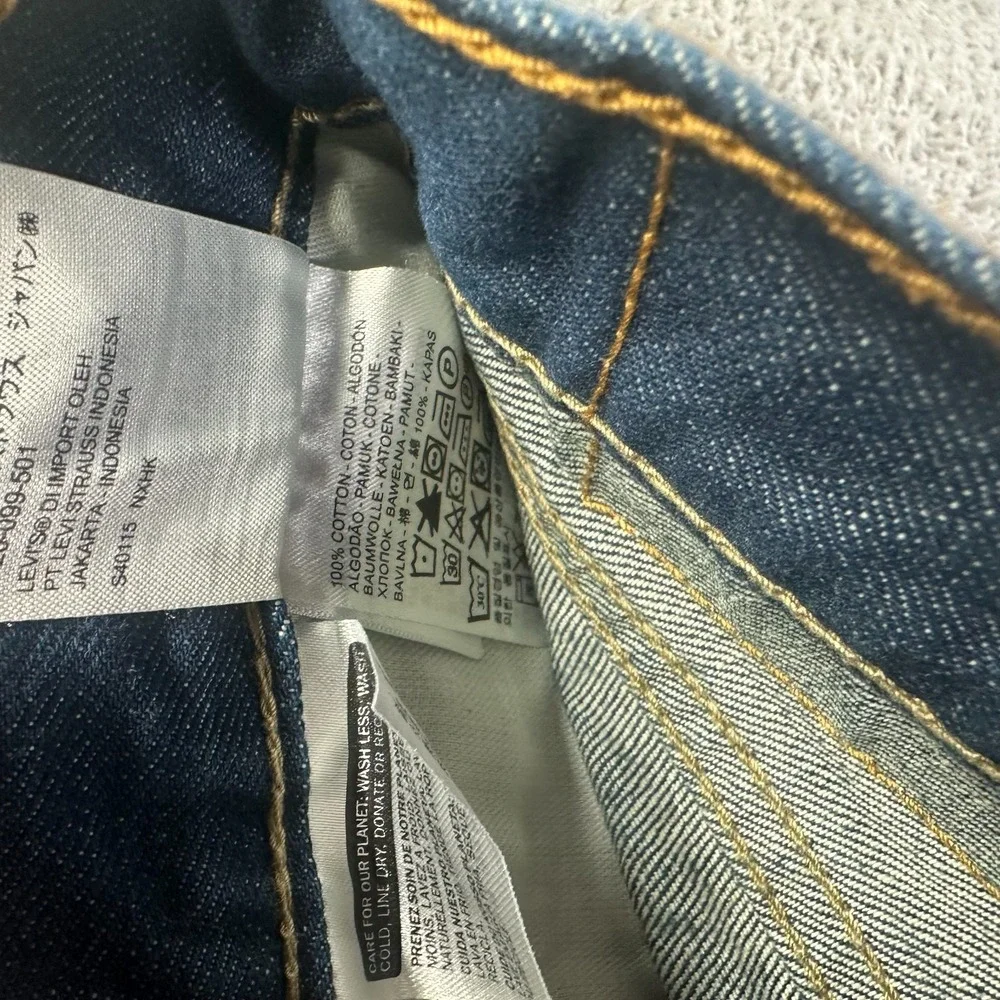 Levi's 511 Jeans Mens 32x30 Blue Cotton Denim Straight Leg Faded Travel Workwear